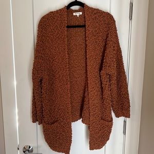Brown soft knitted cardigan. Like new. Slouchy. Worn once
